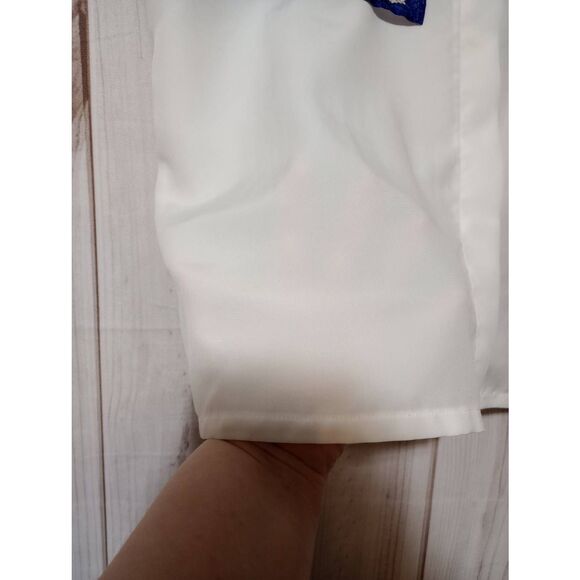 New Edition Shirt Ladies 18 Vintage Button Front White‎ - Picture 4 of 7